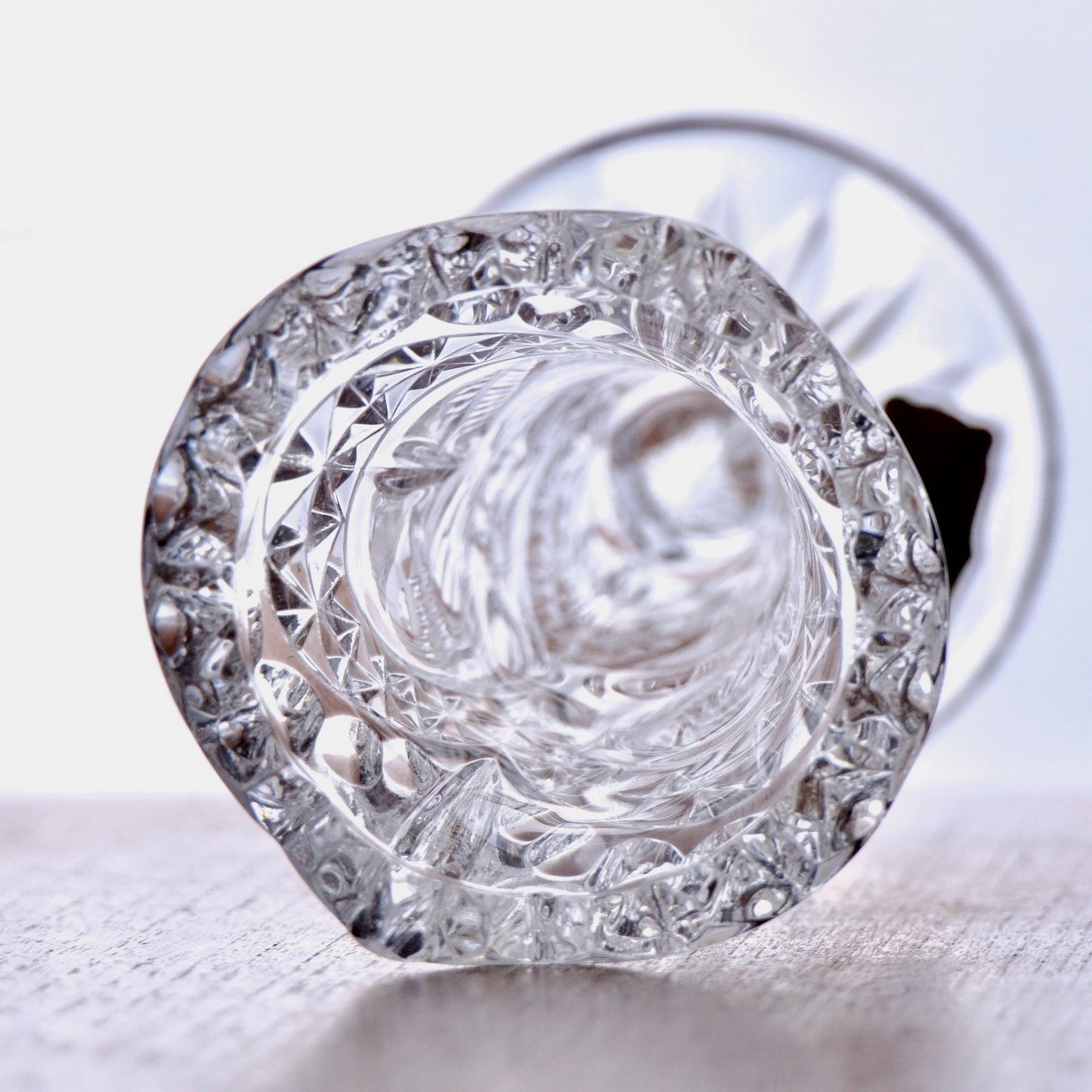 Vase en cristal Hofbauer collection "The Byrdes" aux oiseaux.