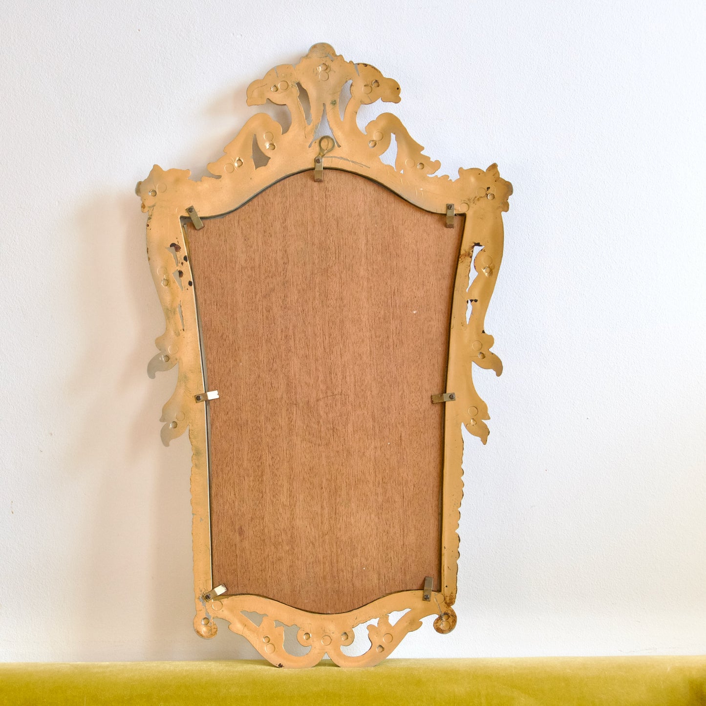 Miroir doré vintage de style baroque en polyrésine