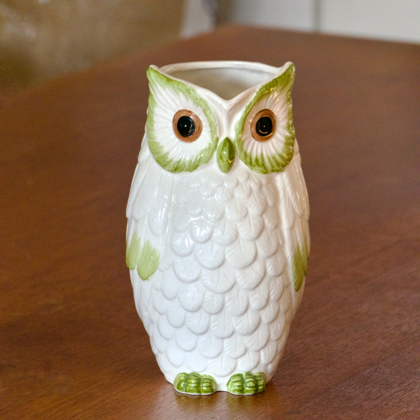 Carafe en barbotine hibou signée Fratelli Gialletti