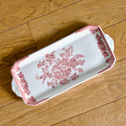 Plat à cake Staffordshire "Asiatic Pheasants"