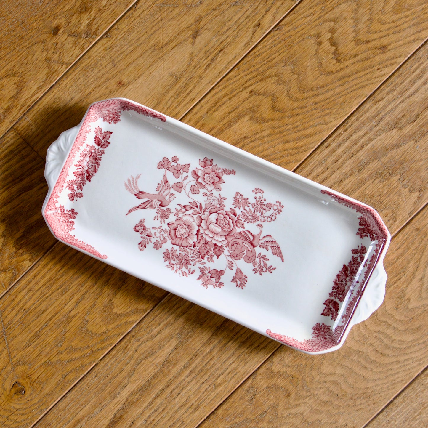 Plat à cake Staffordshire "Asiatic Pheasants"