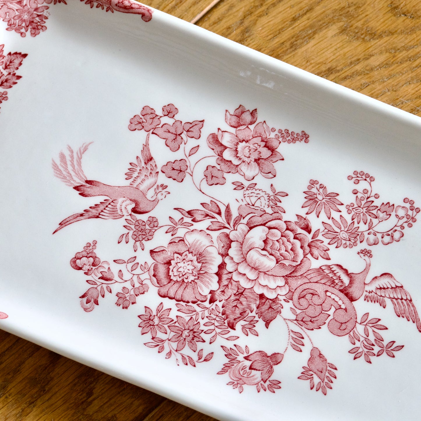 Plat à cake Staffordshire "Asiatic Pheasants"