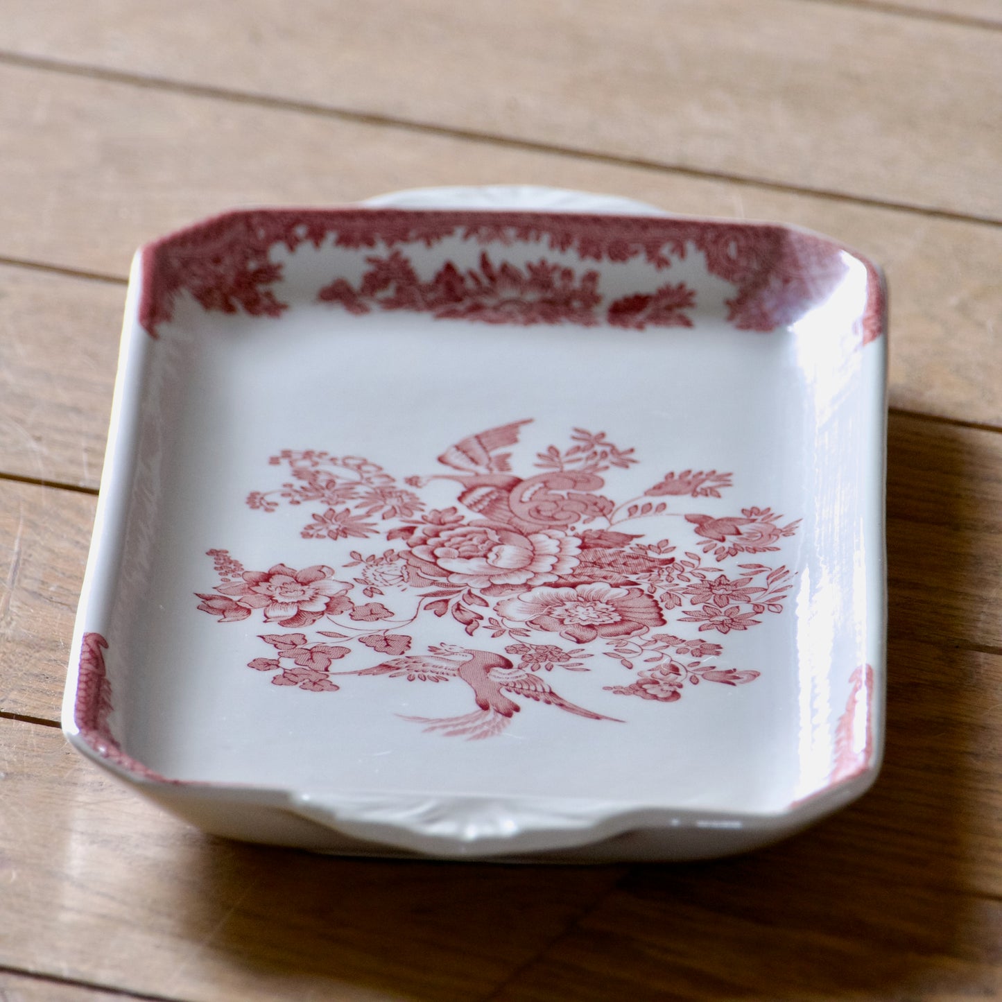 Plat à cake Staffordshire "Asiatic Pheasants"