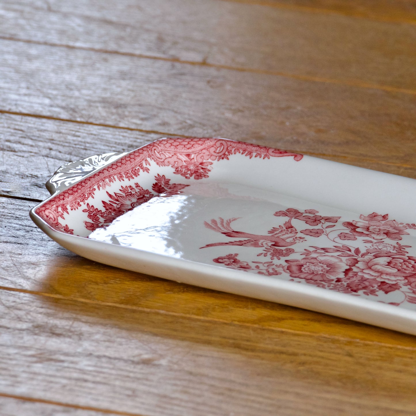 Plat à cake Staffordshire "Asiatic Pheasants"