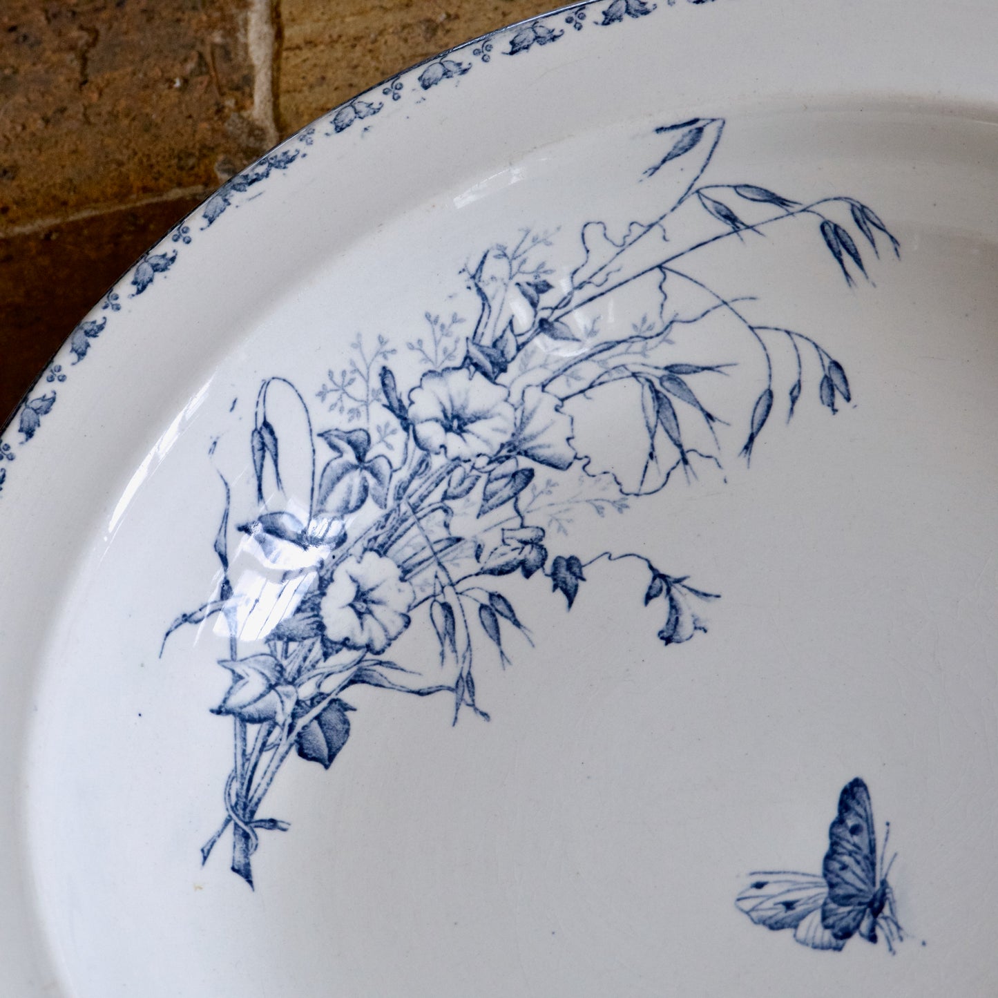 Grand plat creux Sarreguemines "Carmen" - terre de fer