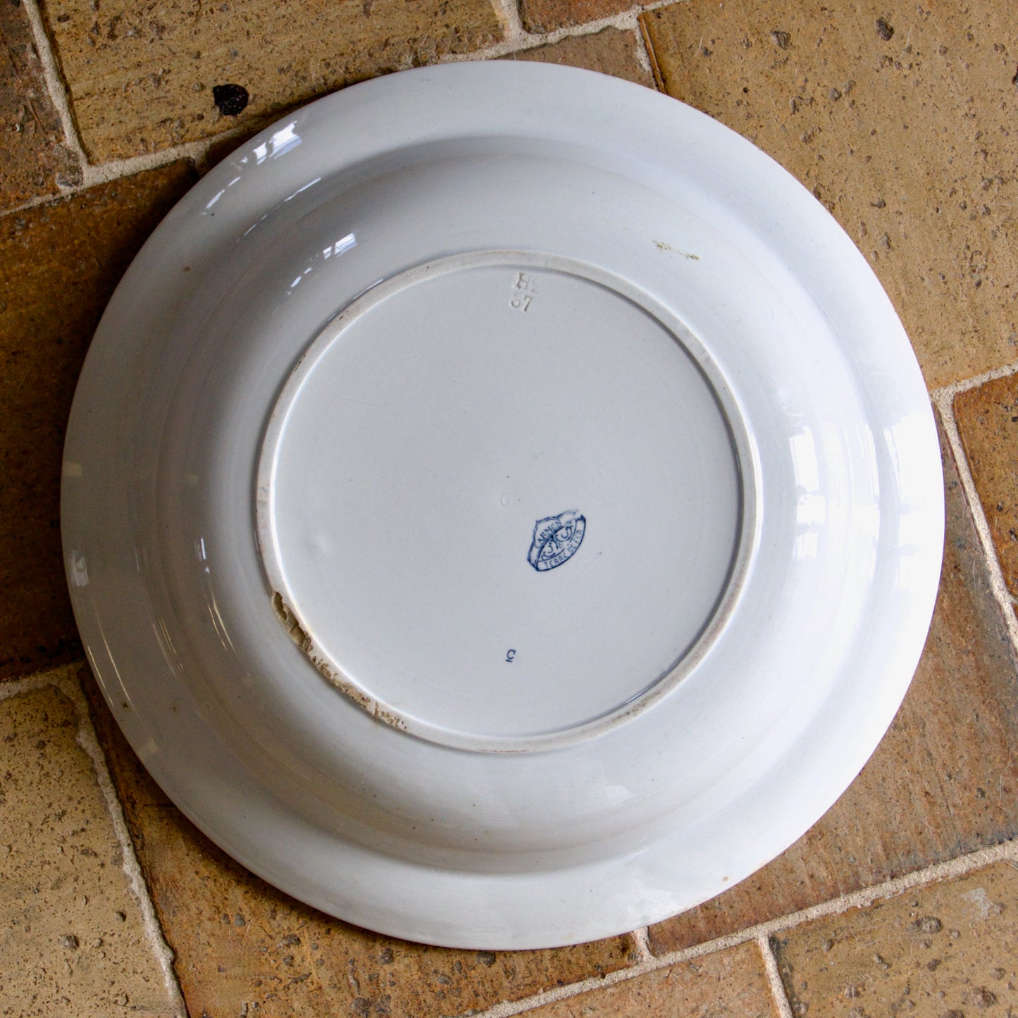 Grand plat creux Sarreguemines "Carmen" - terre de fer