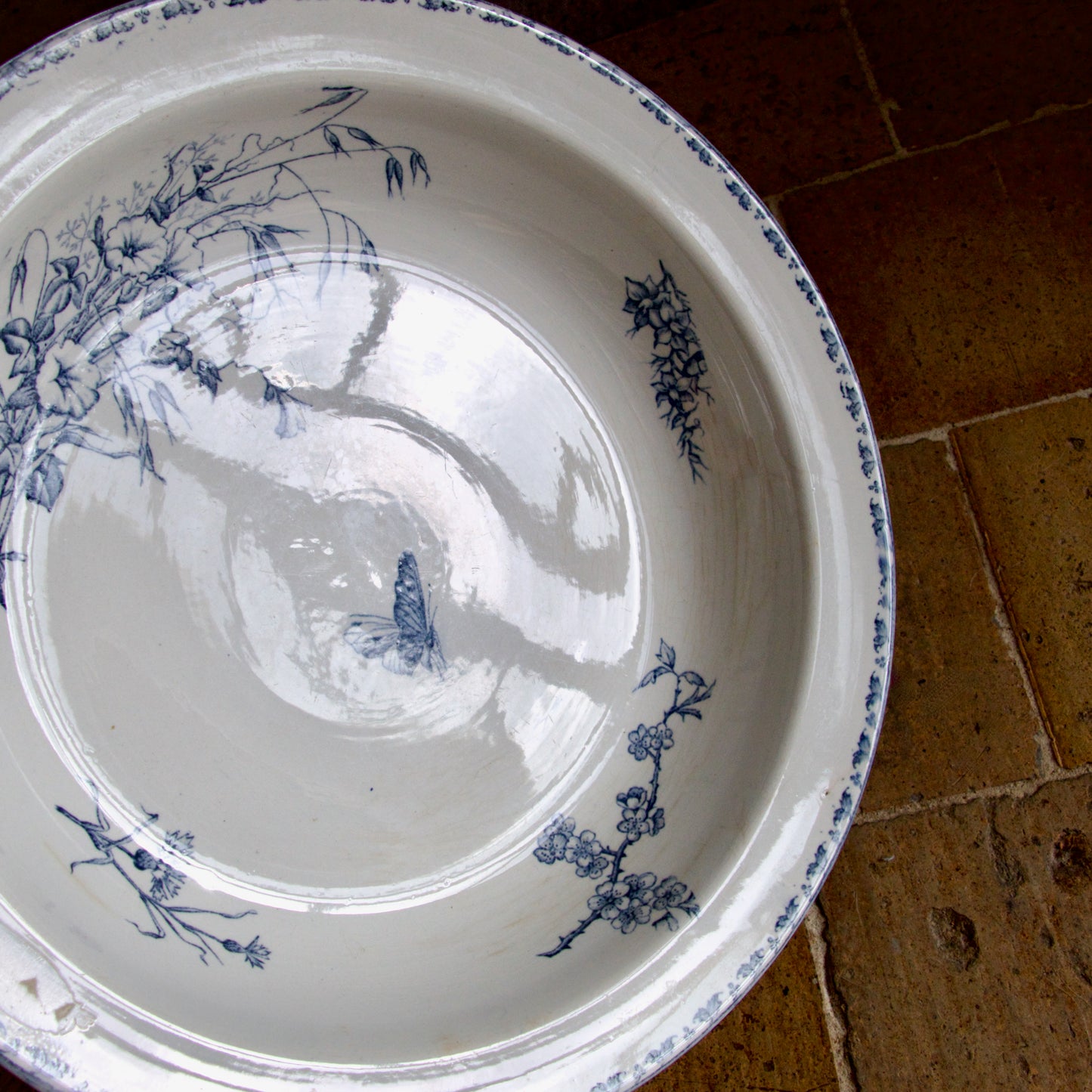 Grand plat creux Sarreguemines "Carmen" - terre de fer