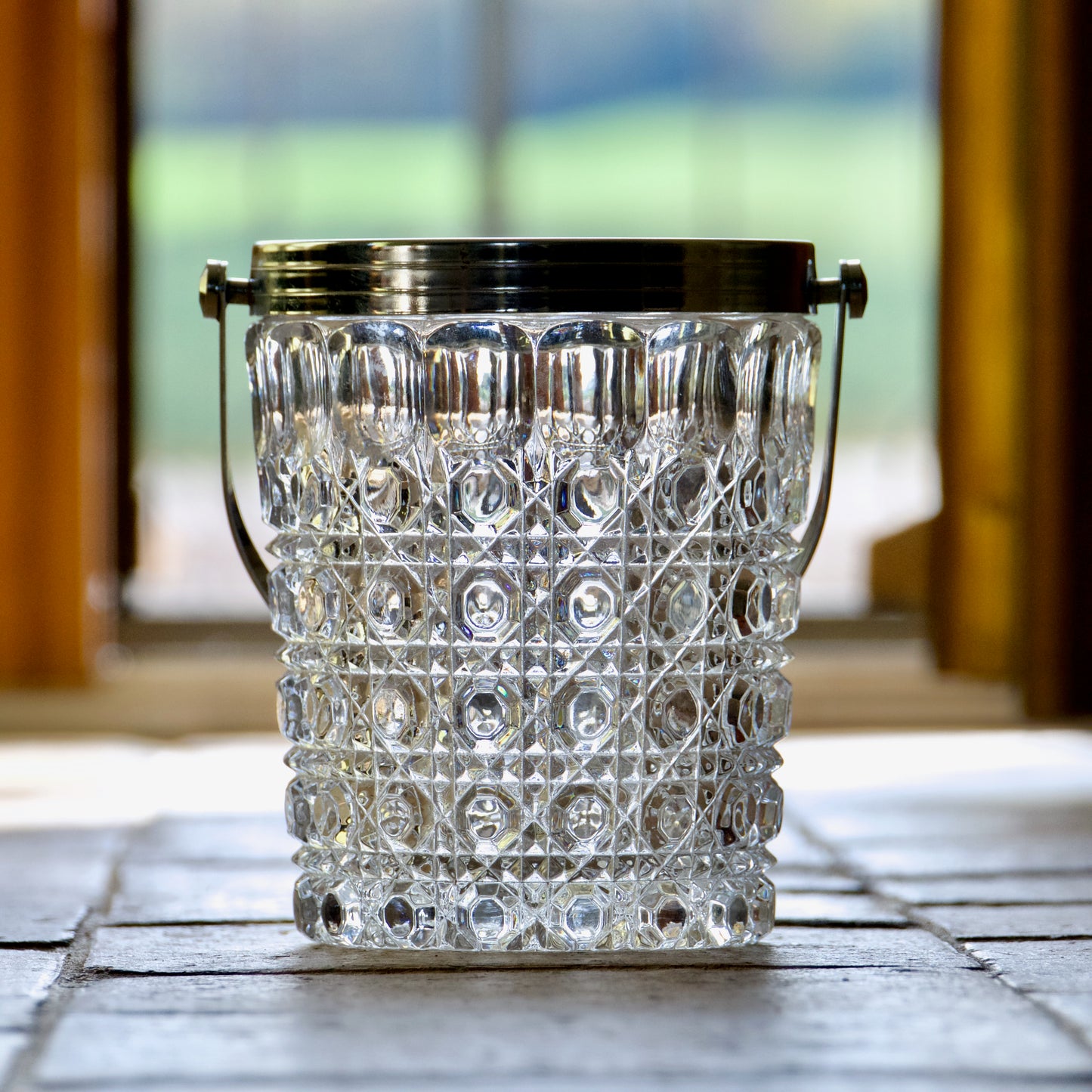 Seau à glaçons en cristal 1970