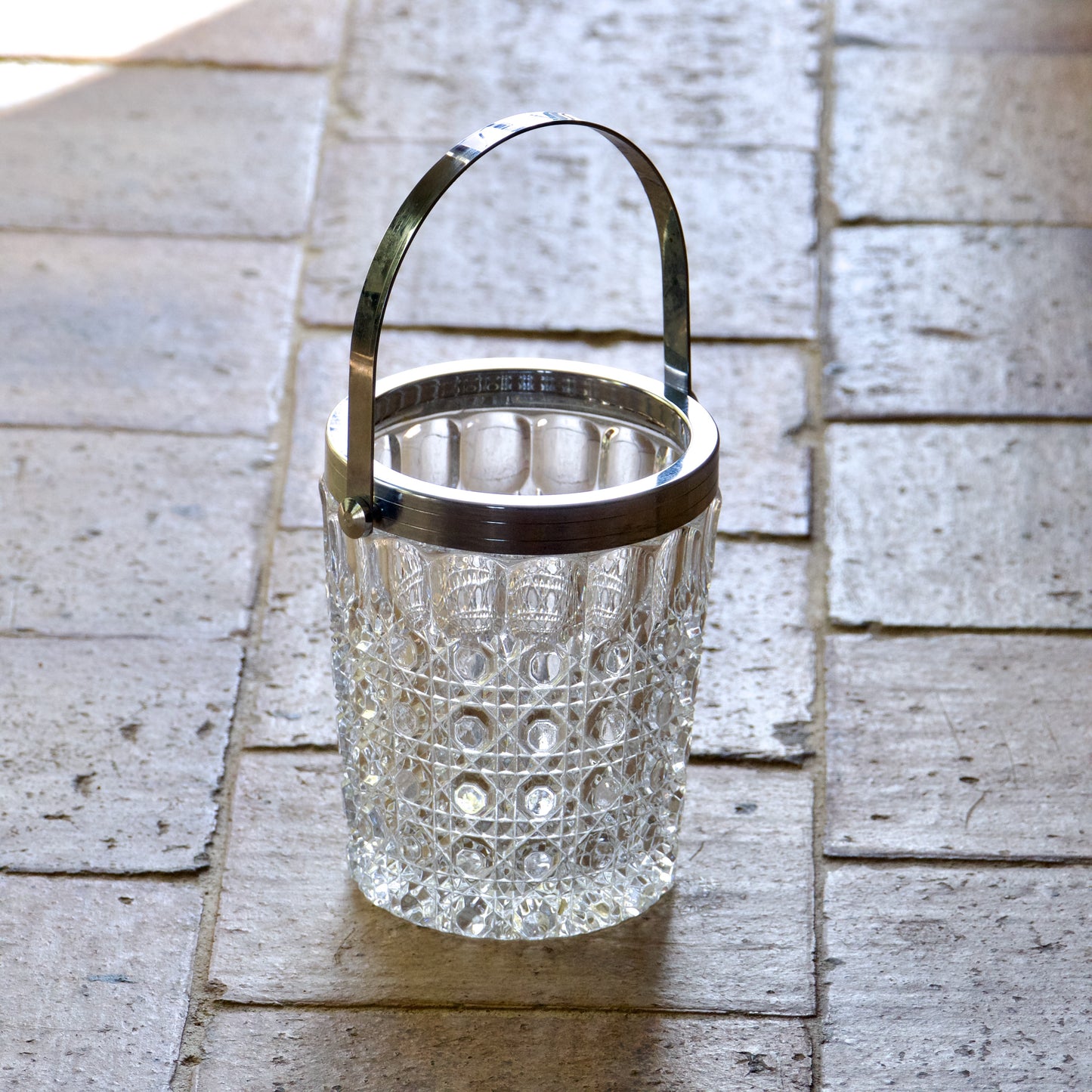 Seau à glaçons en cristal 1970