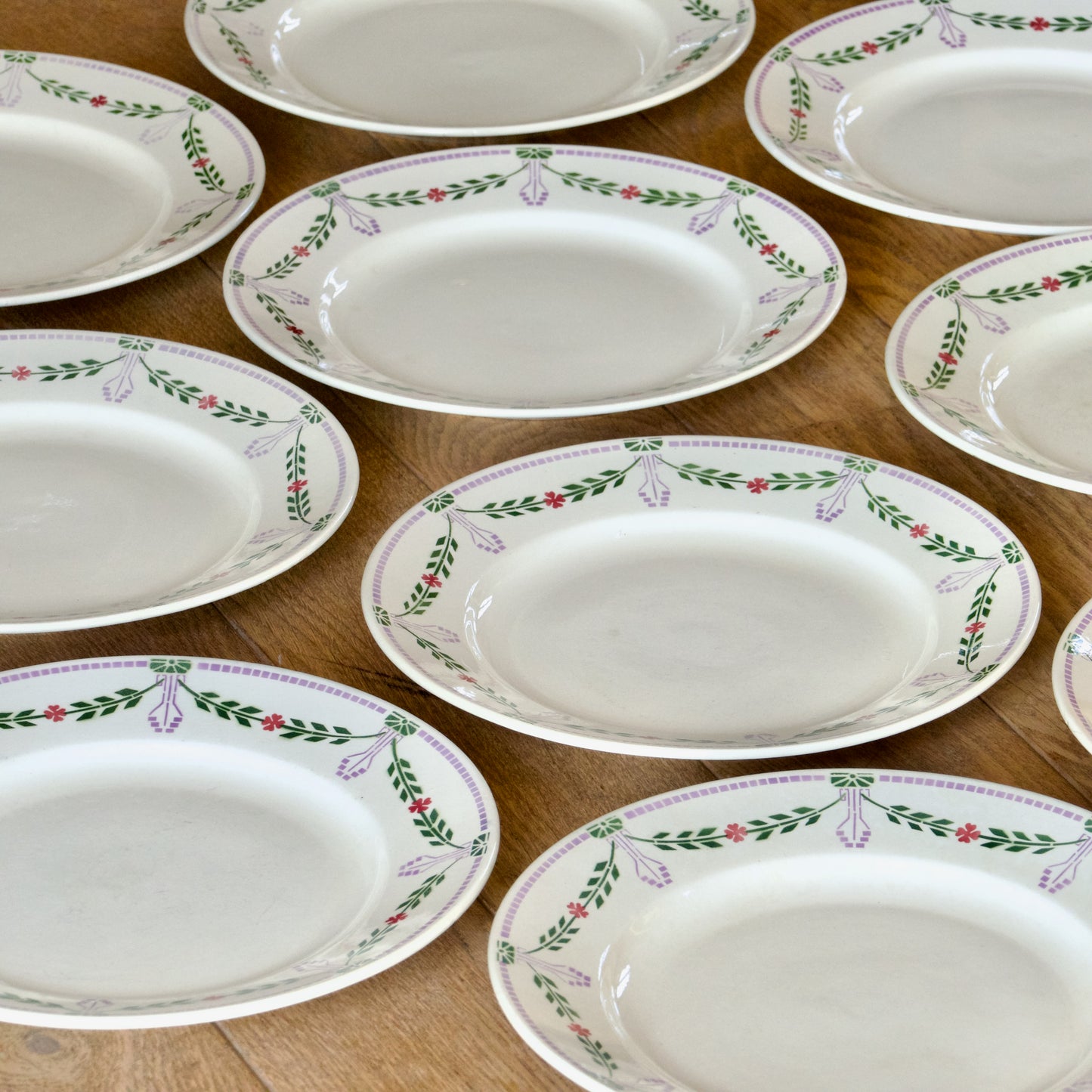 Assiettes de Noël de 1920 Emile Bourgeois Drouot Paris