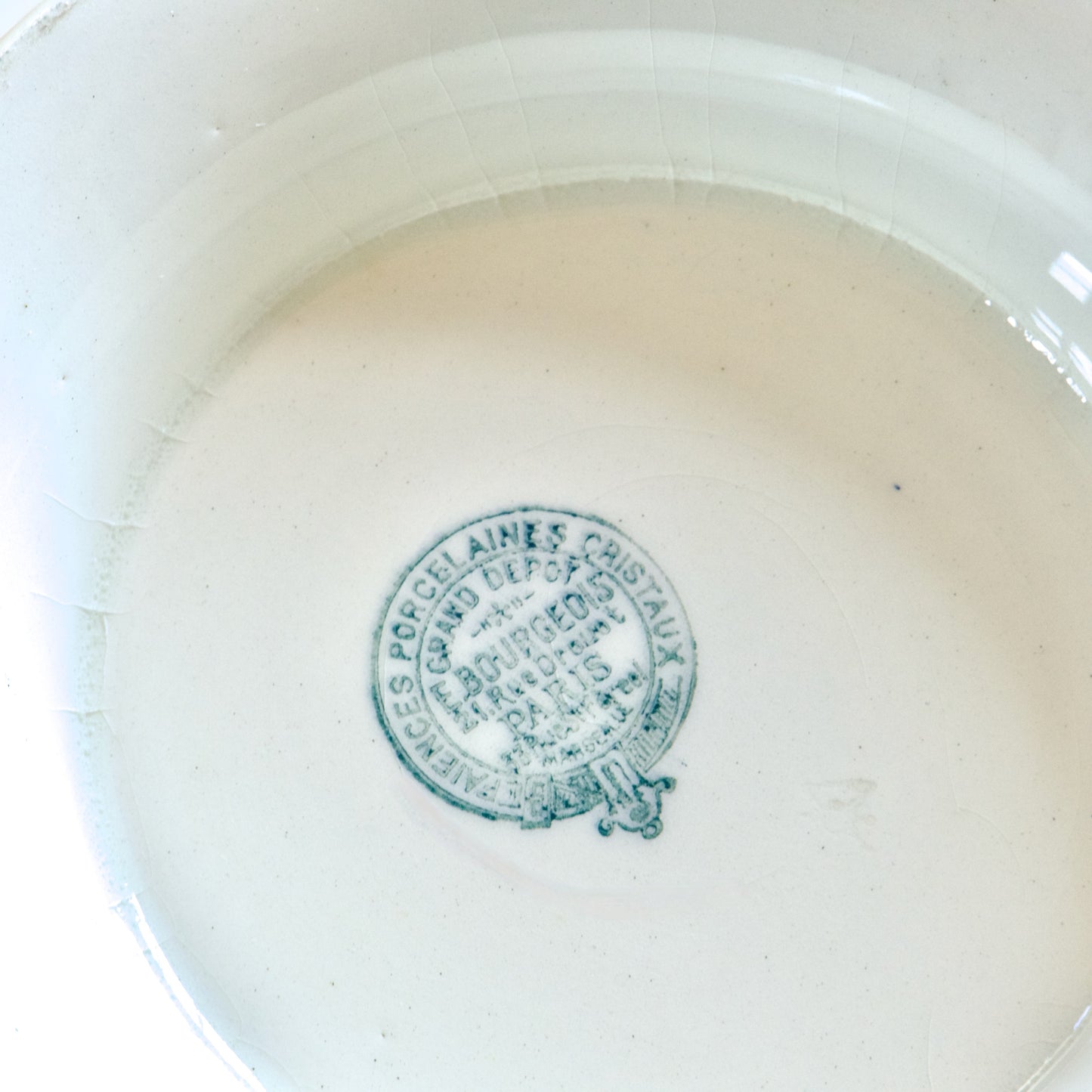 Plat sur piédouche de Noël de 1920 Emile Bourgeois Drouot Paris