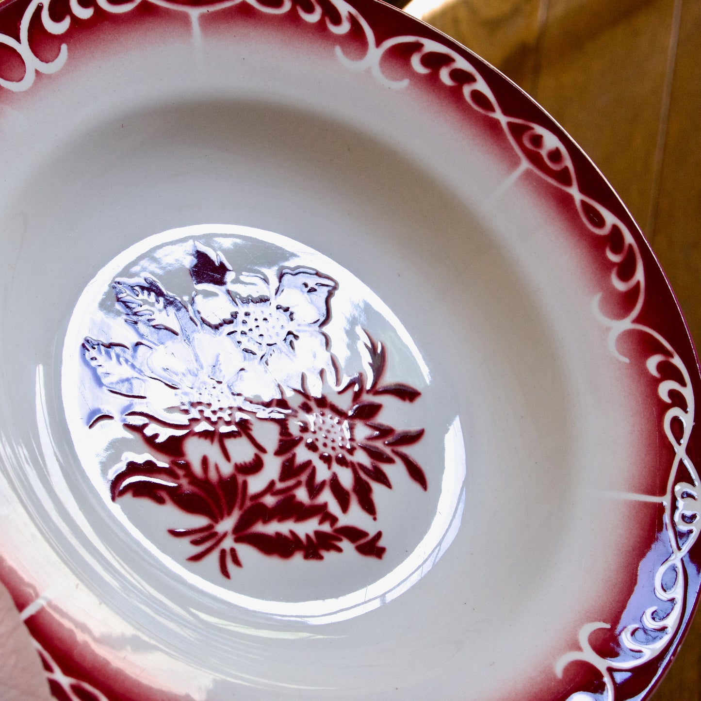 Assiette ancienne Digoin & Sarreguemines collection "Prosper"