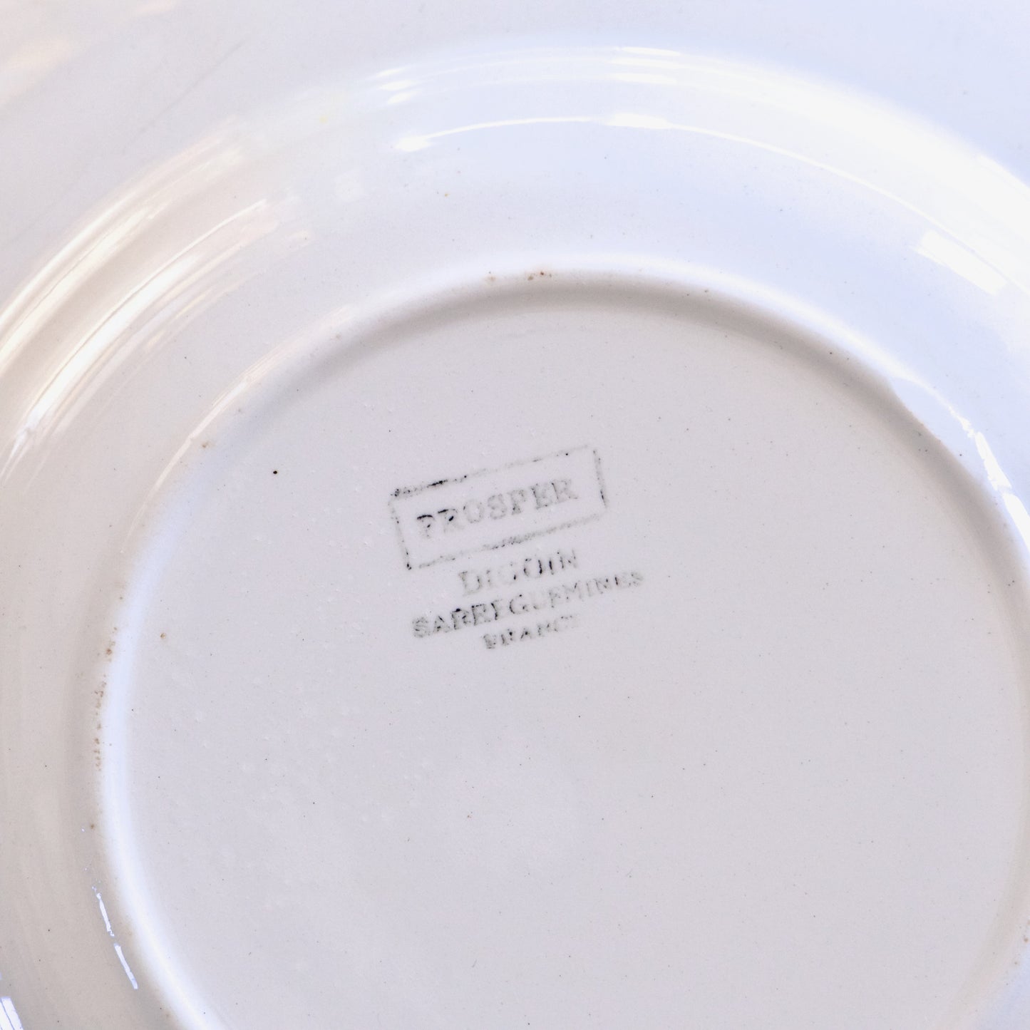 Assiette ancienne Digoin & Sarreguemines collection "Prosper"