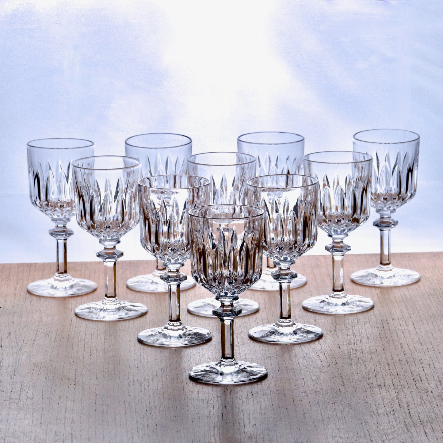 10 verres à vin en cristal Nachtmann collection "Angélique"