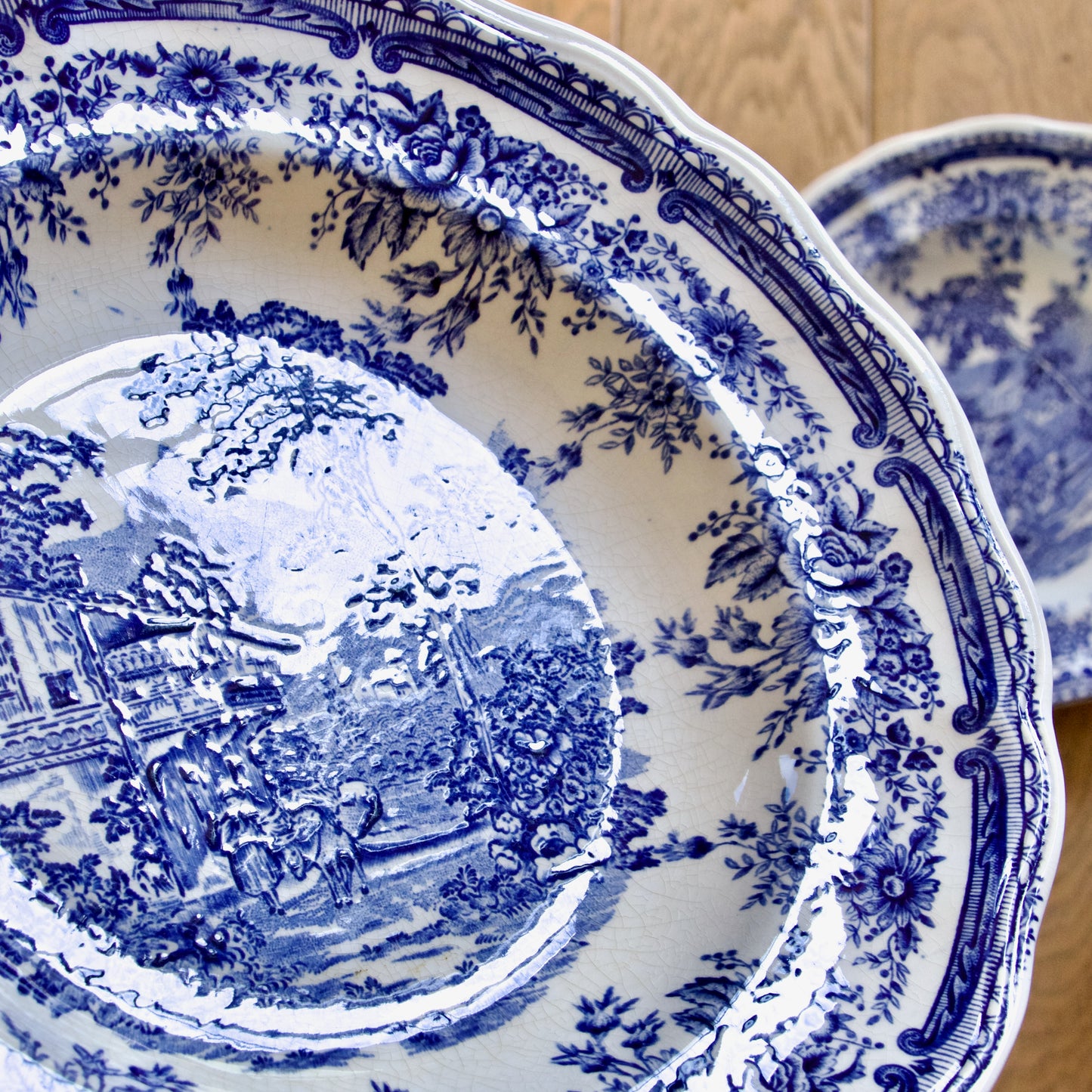 6 assiettes creuses Luneville "English Style"