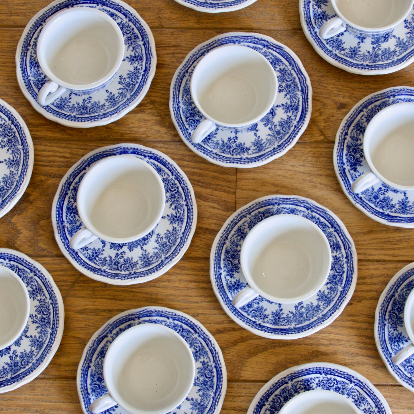 Service à café pour 12 personne, Lunéville "English Style"