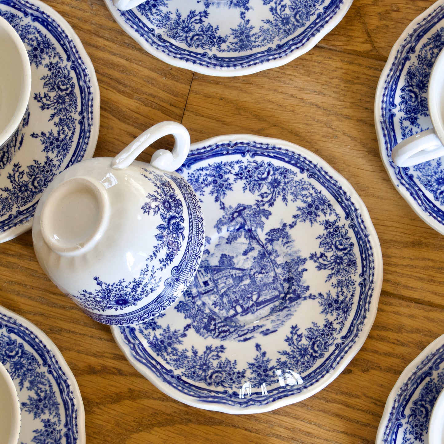 Service à café pour 12 personne, Lunéville "English Style"