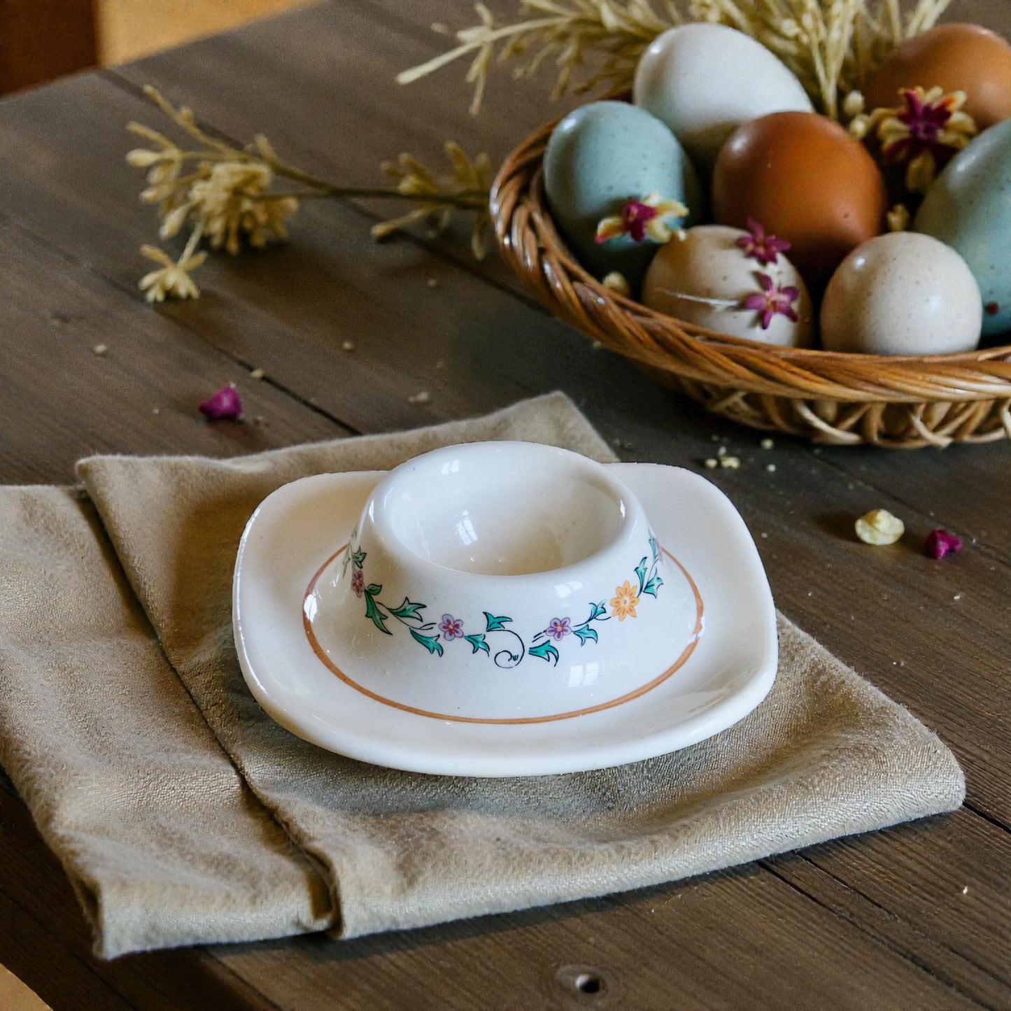 Coquetier ancien signé St Clément collection "Félicie"