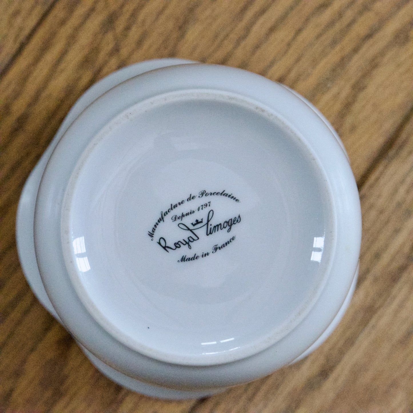 Vase en porcelaine Royal Limoges oiseau bleu