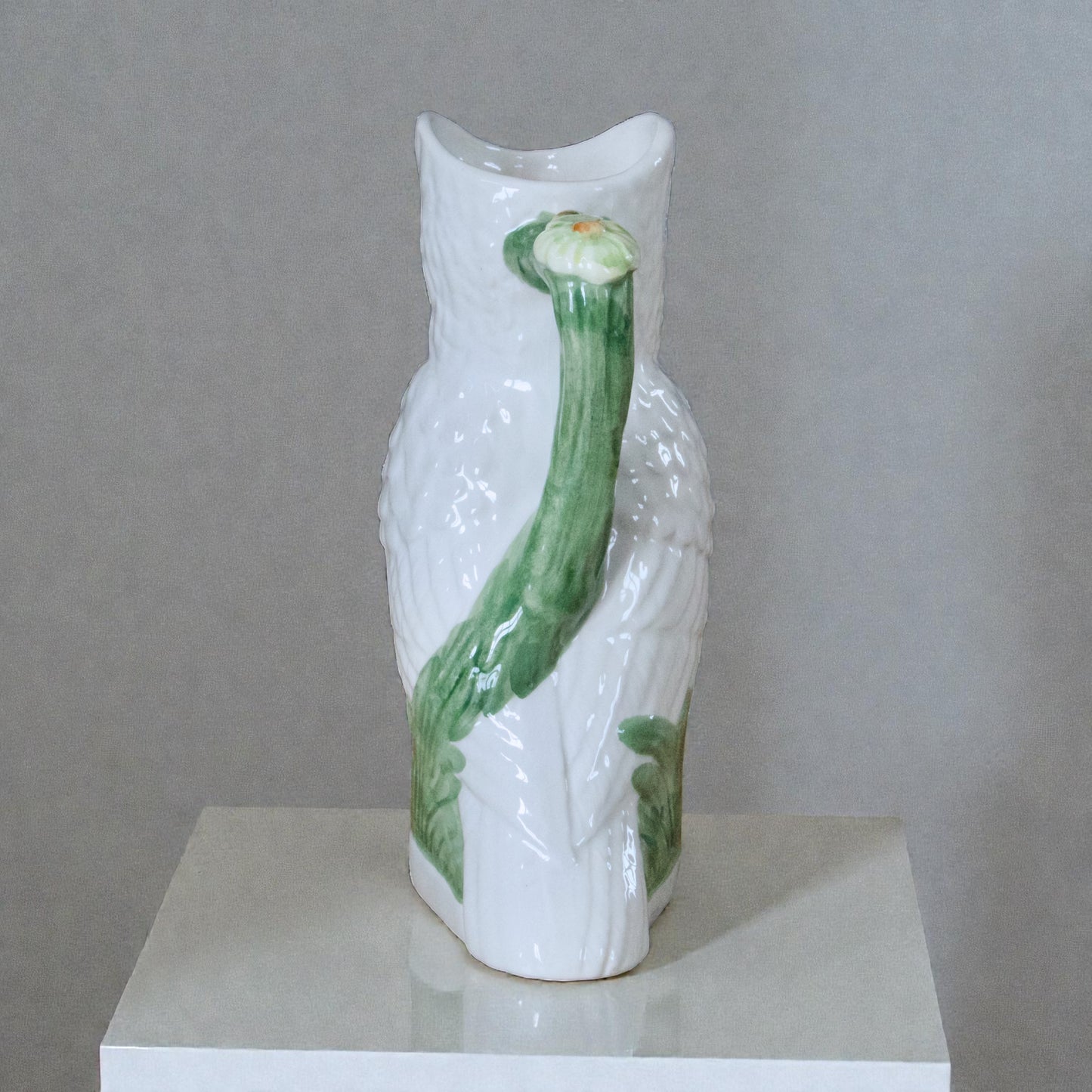 Grande carafe en barbotine hibou/chouette