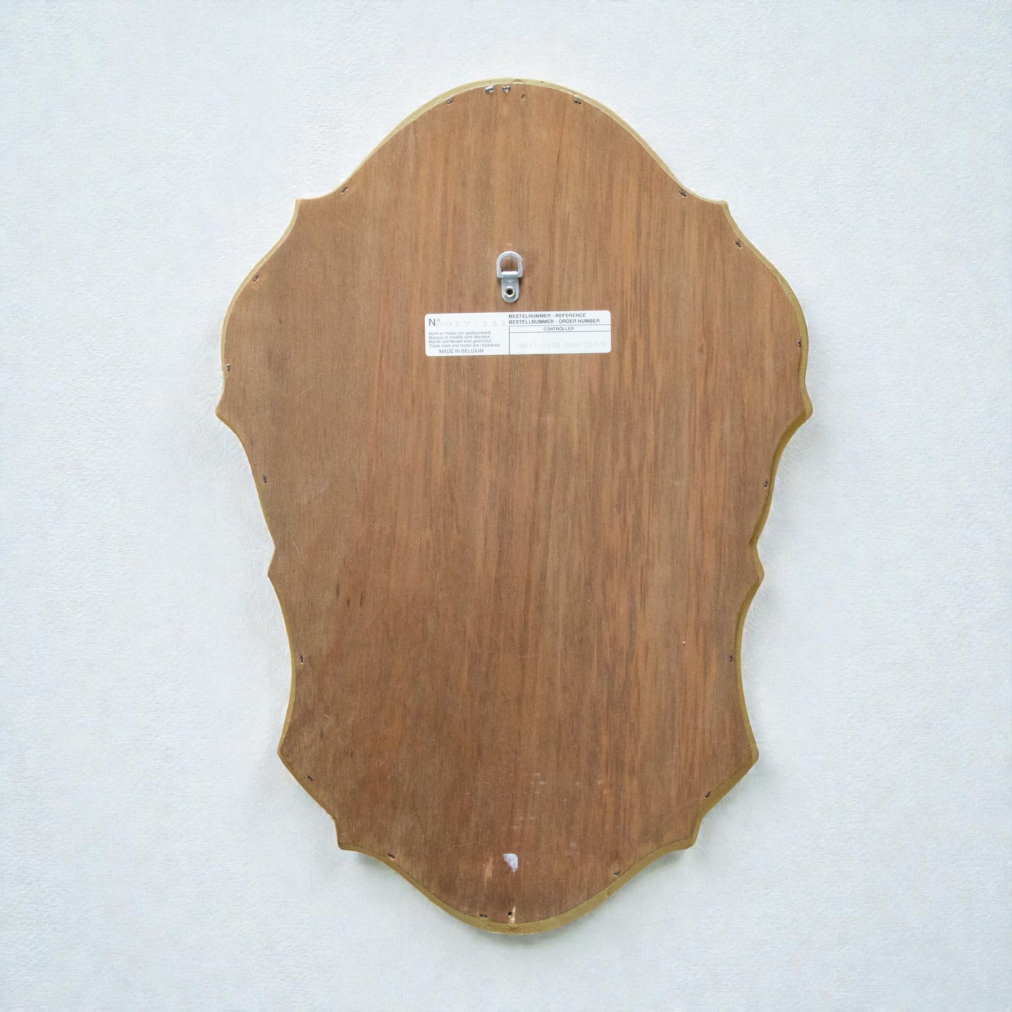 Miroir belge vintage en bois doré
