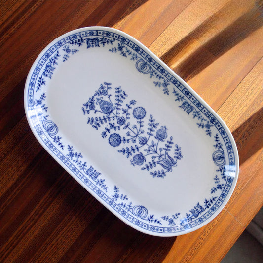 Plat ovale en porcelaine Kahla GDR