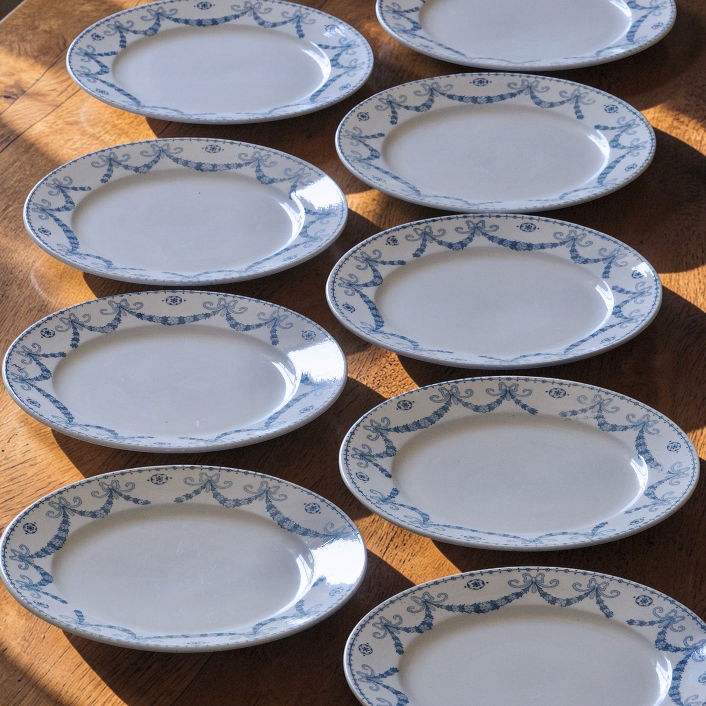 9 assiettes à dessert Sarreguemines "Juliana" - terre de fer