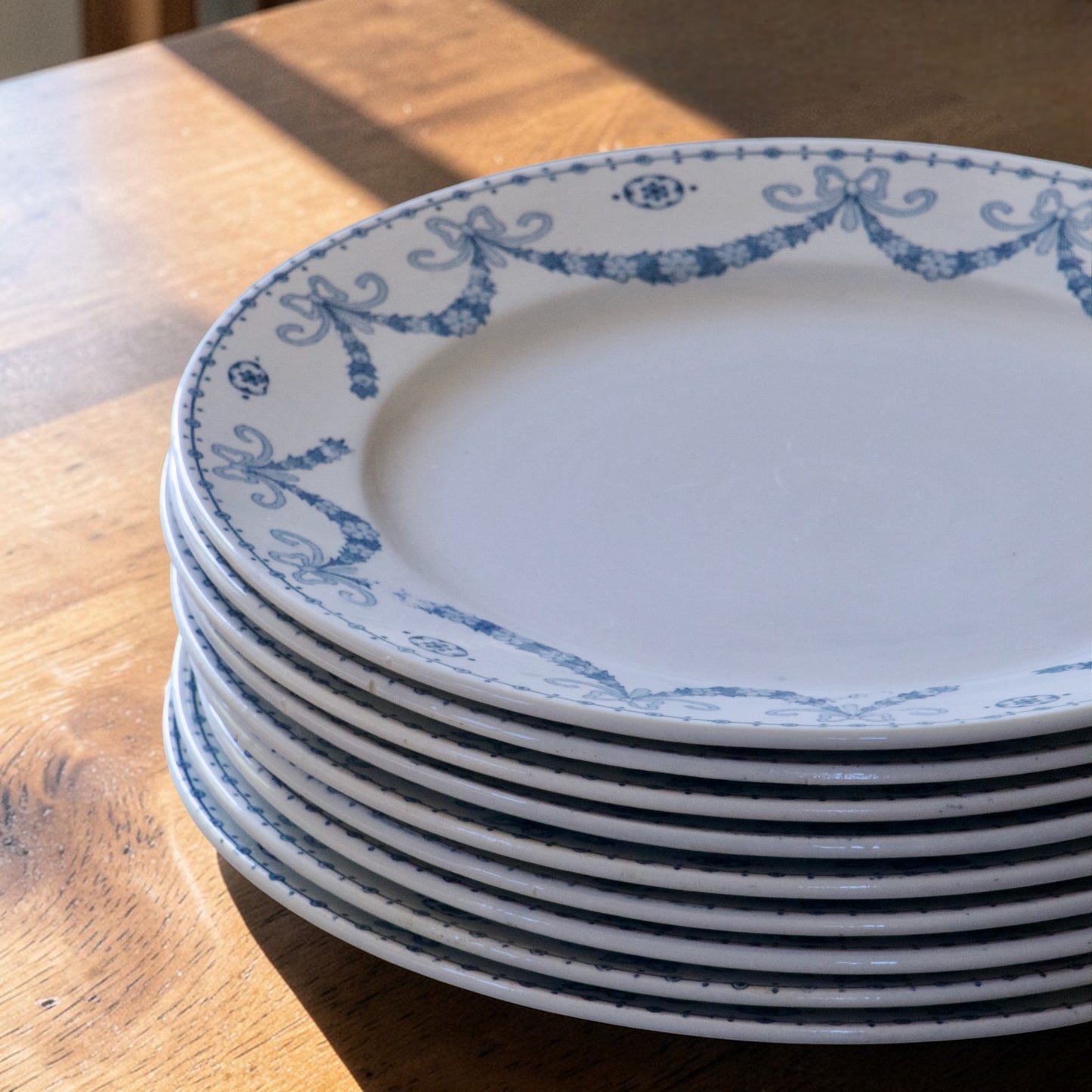 9 assiettes à dessert Sarreguemines "Juliana" - terre de fer