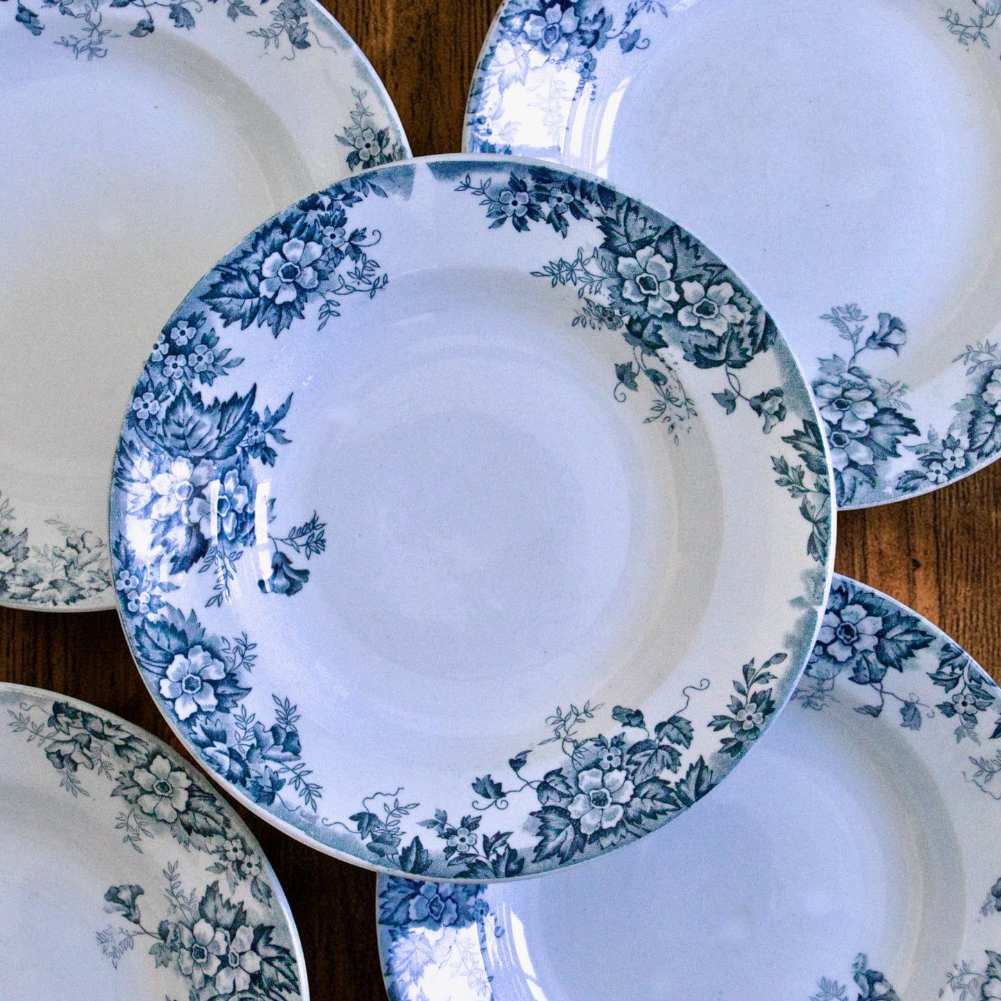10 assiettes Moulin des Loups "Marie-Louise" - terre de fer