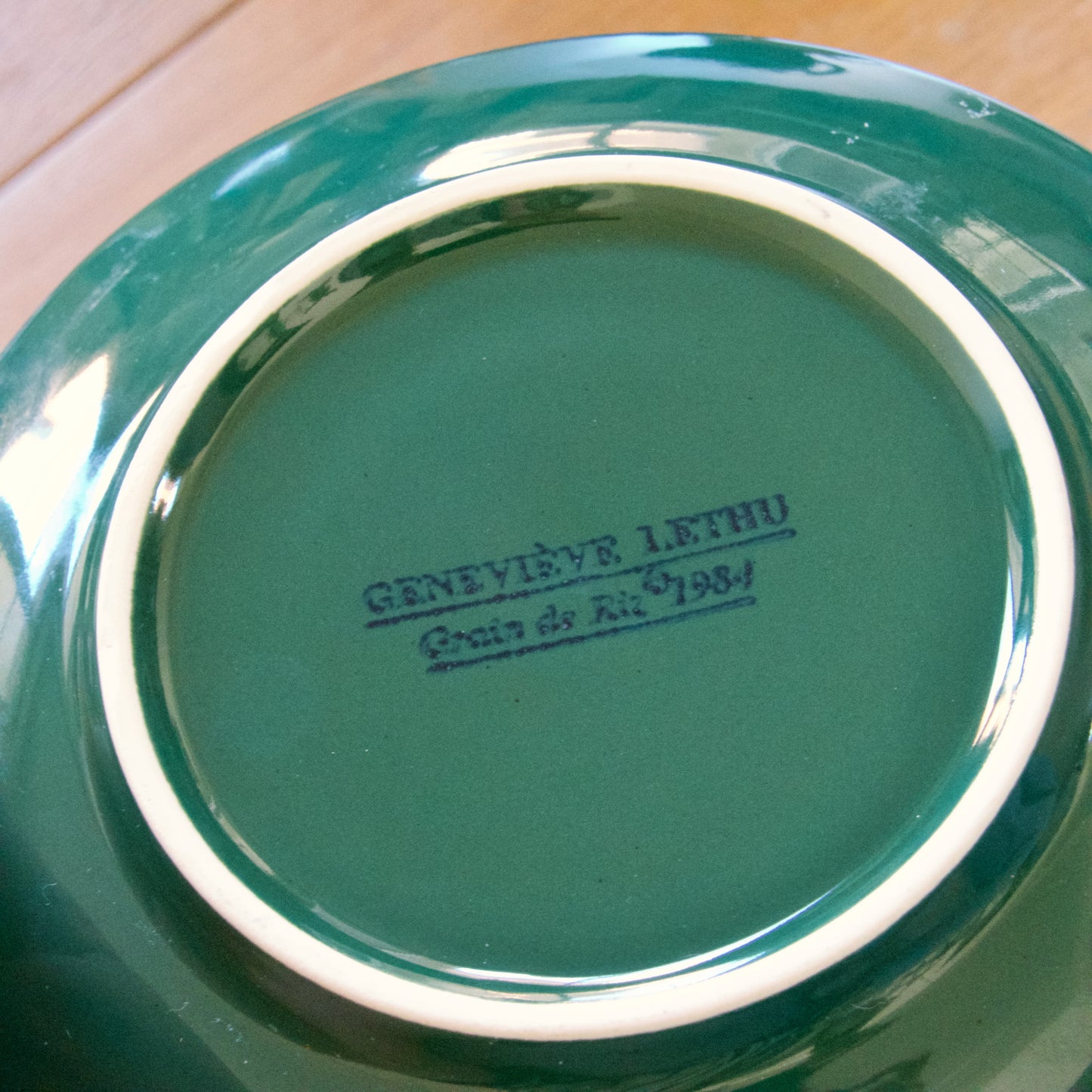 Duo de tasses Geneviève Lethu collection "Grains de riz"