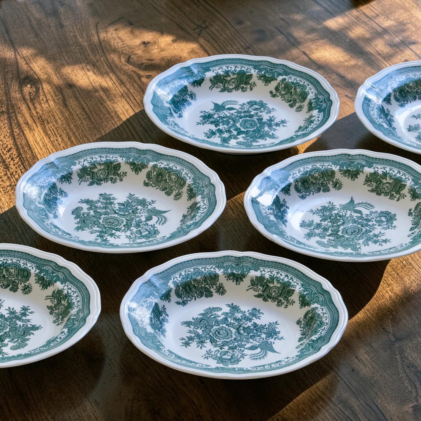 Assiettes creuses Villeroy & Boch collection Fasan - vert