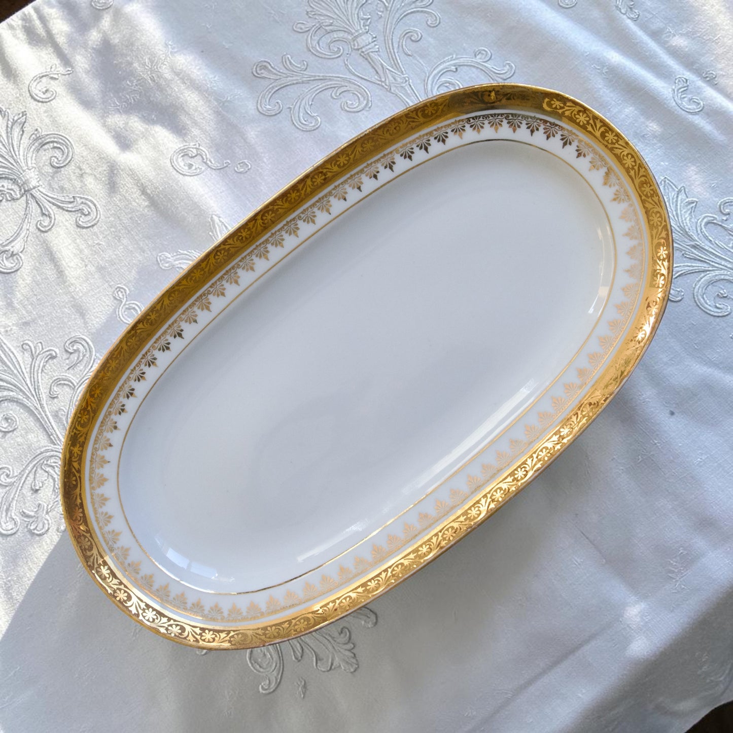 Duo de ravier en porcelaine de Limoges "Peconnet"