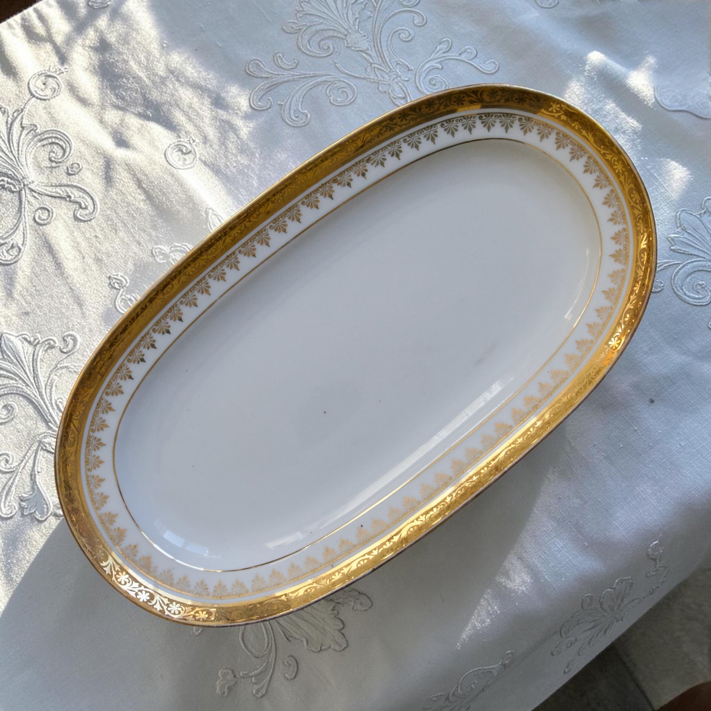 Duo de ravier en porcelaine de Limoges "Peconnet"