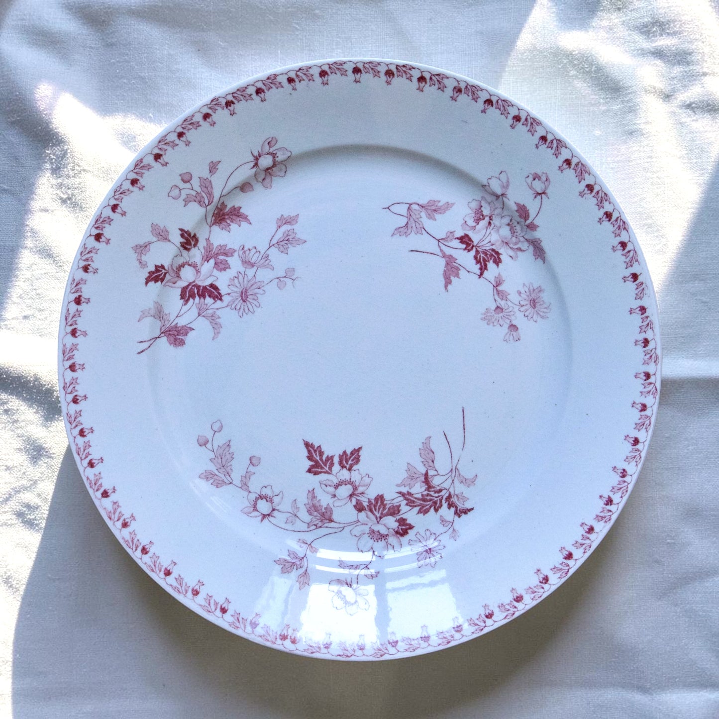 4 assiettes plates signées Maestricht collection "Toulouse" - terre de fer