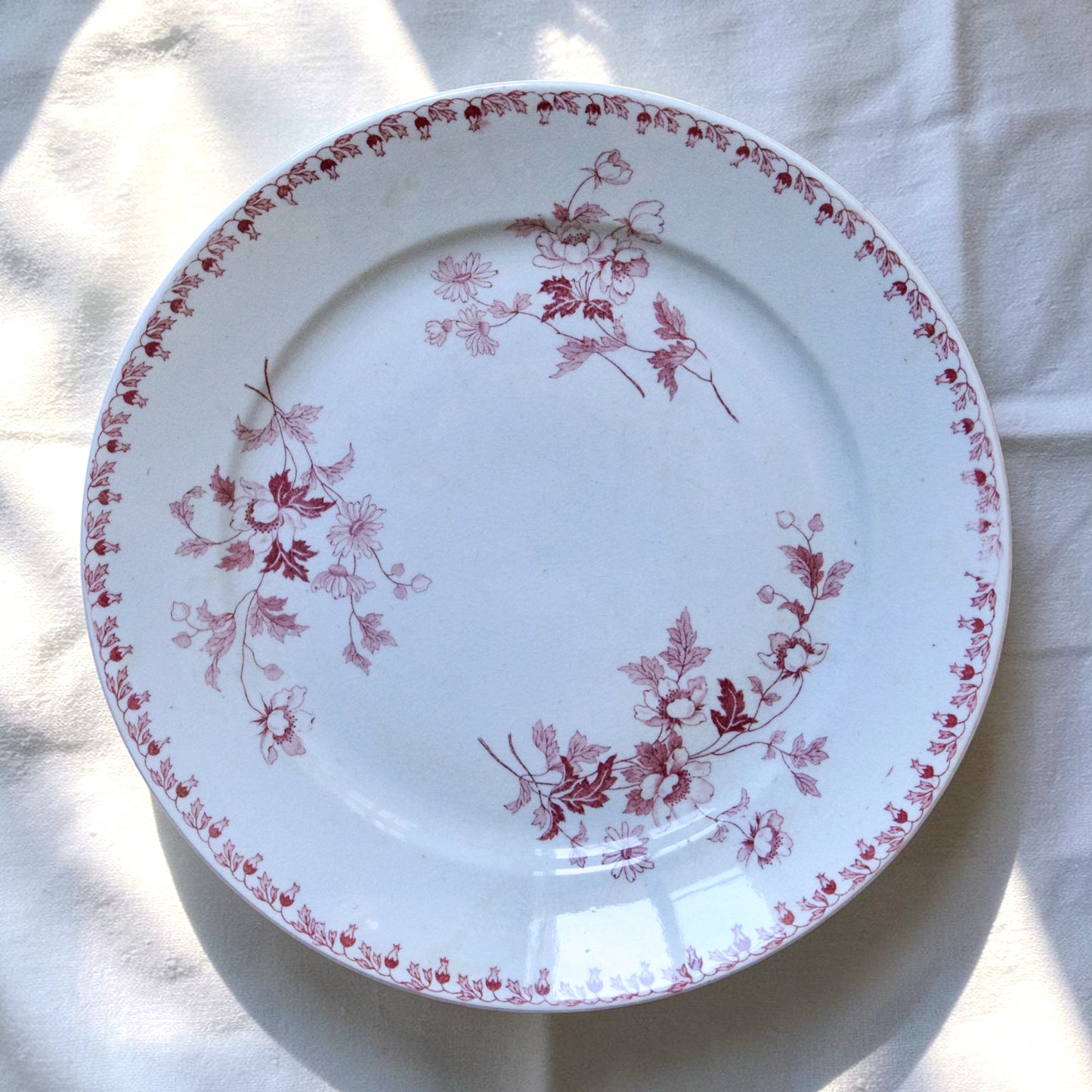 4 assiettes plates signées Maestricht collection "Toulouse" - terre de fer